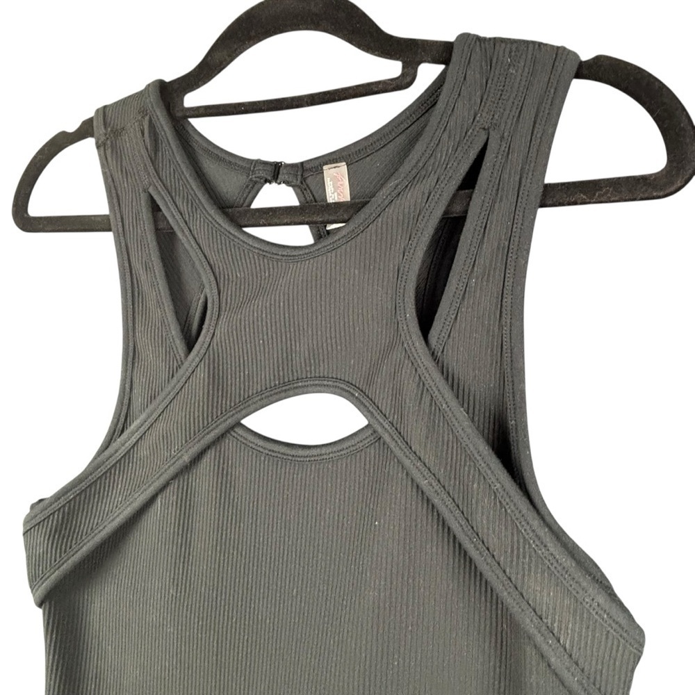 Free People Women’s Break it Down Black Onesie Sz Medium **see description - Picture 6 of 11
